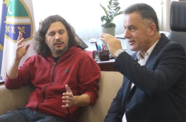 Nihat-Bisevac-i-reditelj-Stefan-Arsenijevic,-umetnicki-direktor-Festivala Nihat Biševac i reditelj Stefan Arsenijević, umetnički direktor Festivala